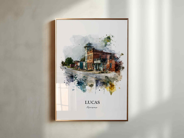 Lucas, Kansas – Watercolor Art Print