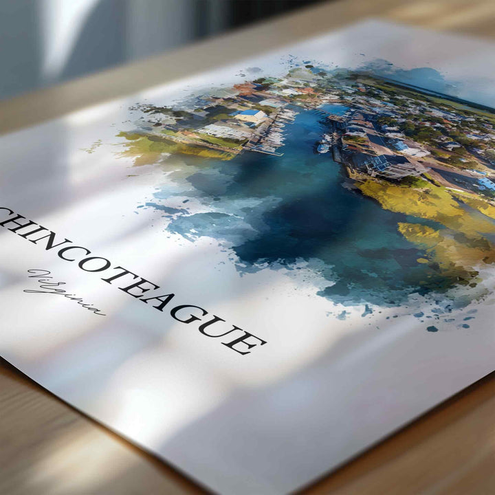 Chincoteague, Virginia – Watercolor Art Print