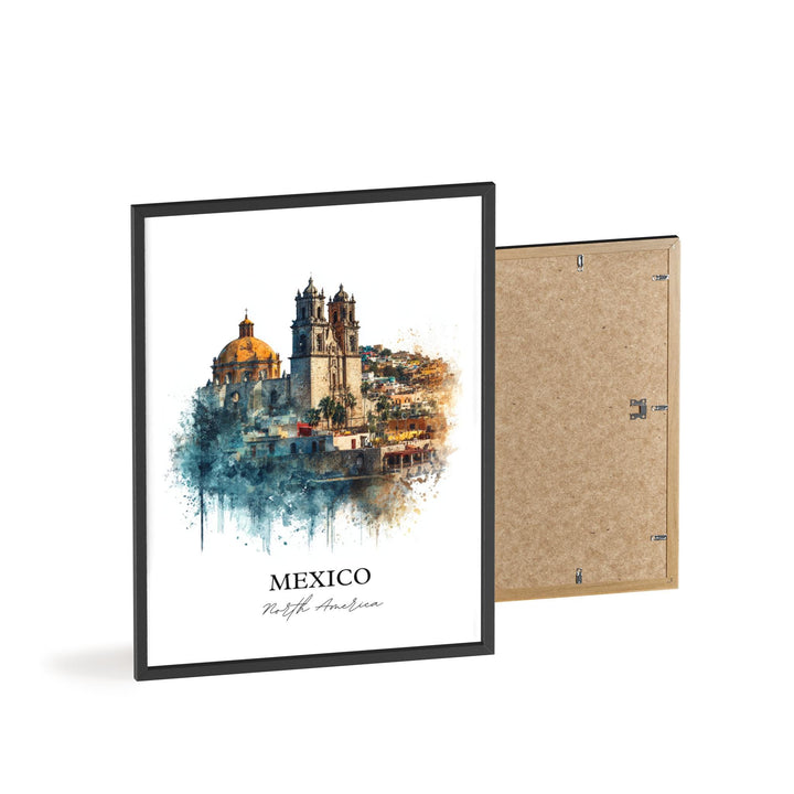 Mexico Wall Art, Mexico Print, Mexico Watercolor, Mexico Gift, Travel Print, Travel Poster, Housewarming Gift