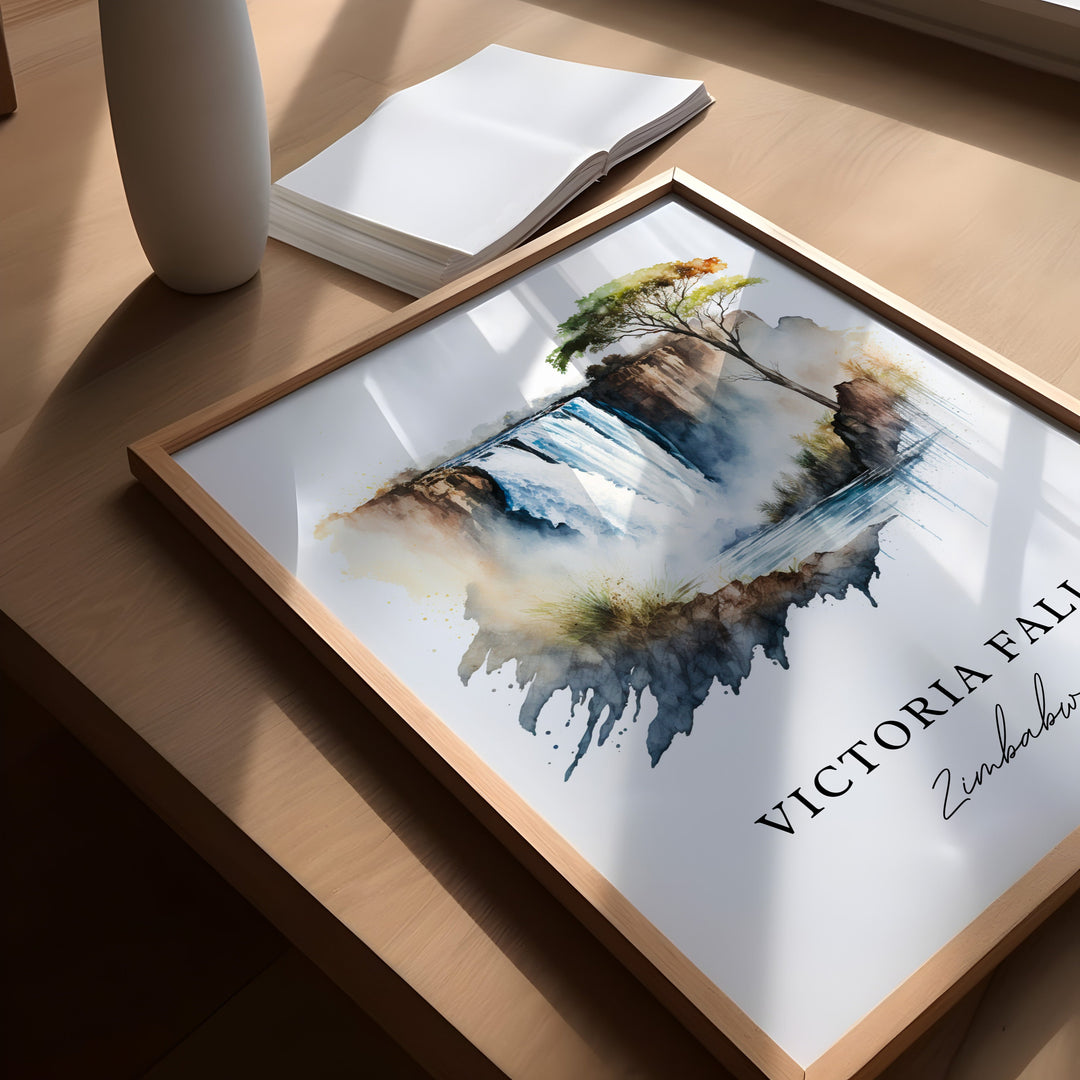 Victoria Falls Wall Art - Zambia Print