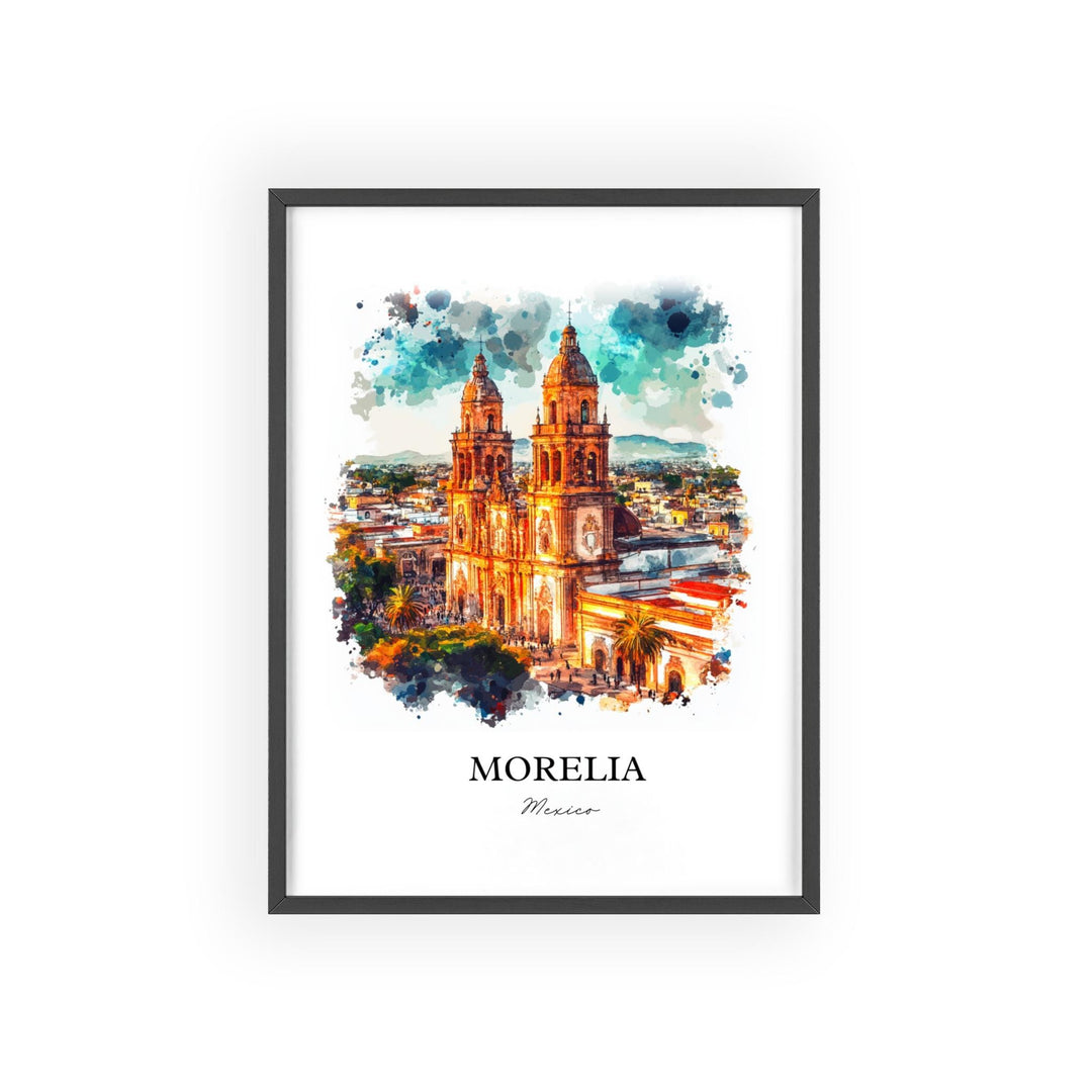 Morelia, Mexico – Watercolor Art Print
