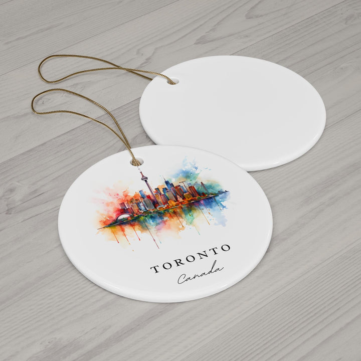 Toronto Canada Ornament: Unique Toronto Souvenir, Toronto Xmas Decor, and Authentic Toronto Canada Christmas Gift