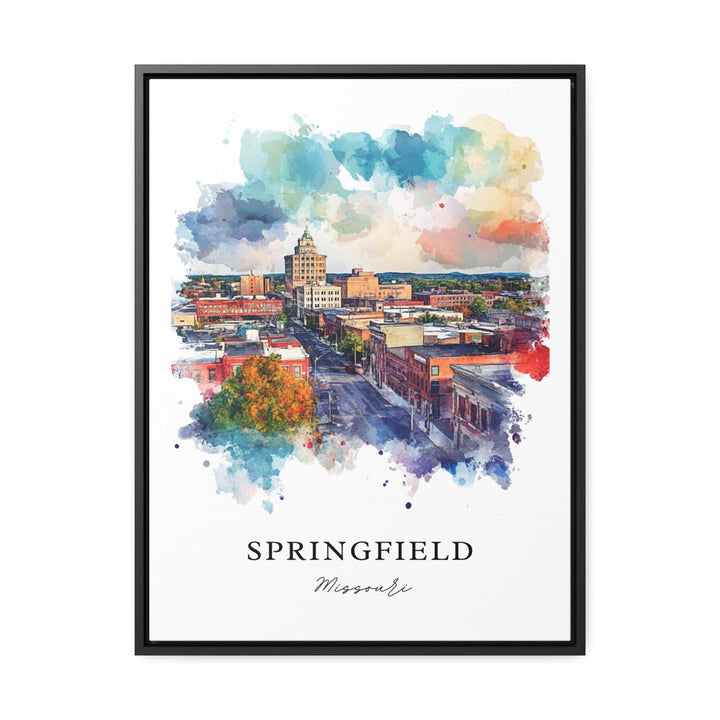 Springfield MO Art, Springfield Print, Springfield Missouri Watercolor, Springfield Gift,