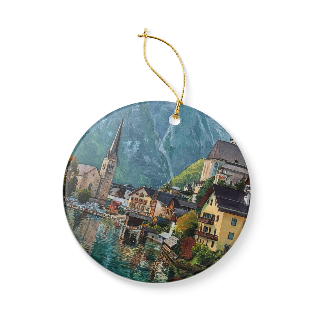 Hallstatt Austria Ornament: Unique Hallstatt Souvenir, Hallstatt Xmas Decor, and Authentic Hallstatt Austria Gift
