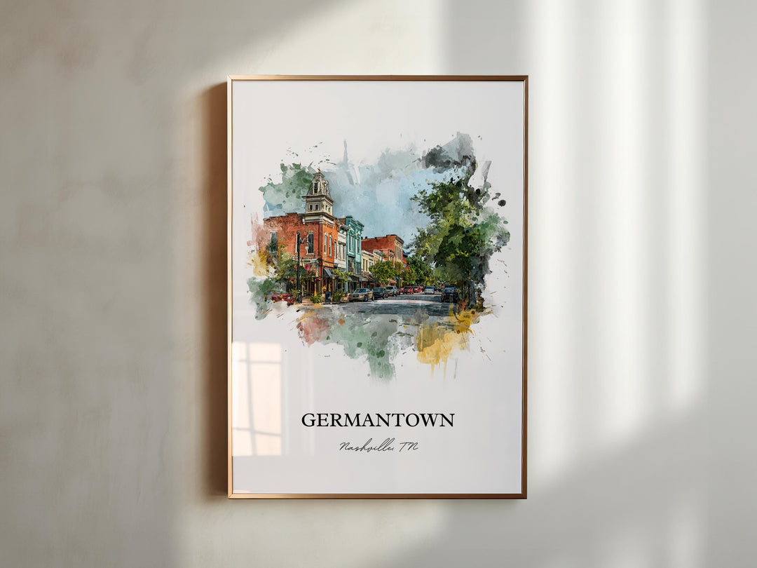 Germantown, Tennessee – Watercolor Art Print