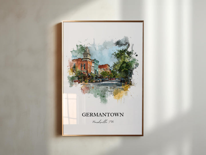 Germantown, Tennessee – Watercolor Art Print
