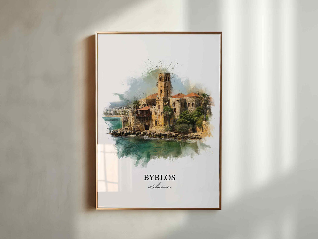 Byblos, Lebanon – Watercolor Art Print