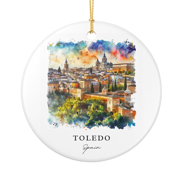 Toledo Spain Ornament: Unique Toledo Spain Souvenir, Spain Xmas Decor, and Authentic Toledo Spain Gift
