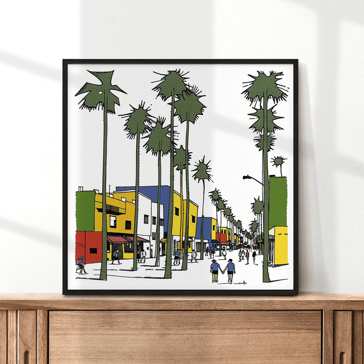 Venice Beach Wall Art, Venice Beach Cali Print, Venice Beach Unique Art, Venice Beach Gift, Travel Poster, Housewarming Gift