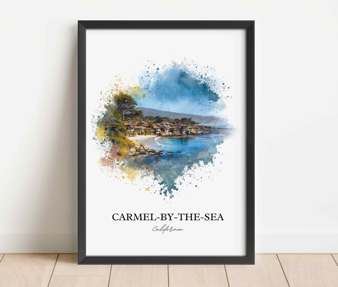 Carmel-by-the-Sea, CA – Watercolor Art Print