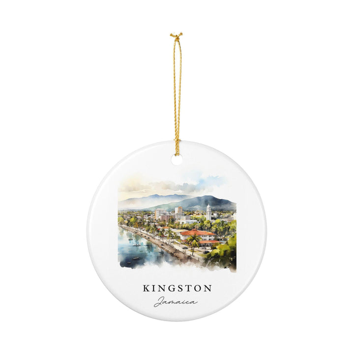 Kingston Jamaica Ornament: Unique Kingston Souvenir, Kingston Jamaica Xmas Decor, and Authentic Jamaica Gift