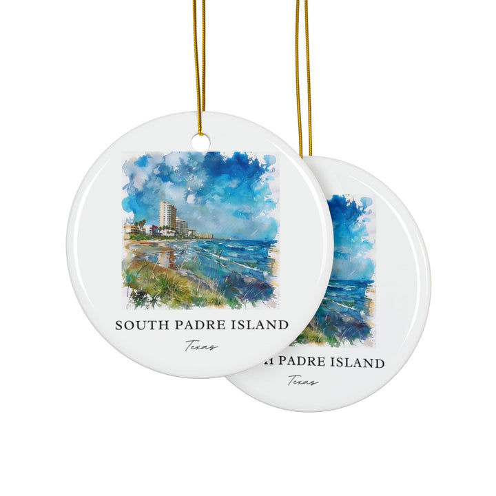 South Padre Island Ornament: Unique South Padre Island Souvenir, Texas Xmas Decor, and Authentic South Padre Island Gift
