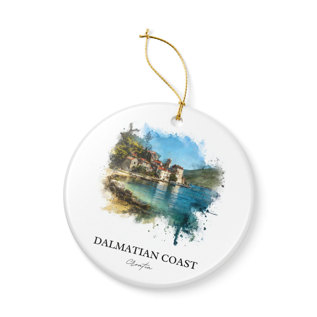 Dalmatian Coast Ornament: Unique Croatia Souvenir, Dalmatian Coast Xmas Decor, and Authentic Dalmatian Coast Gift