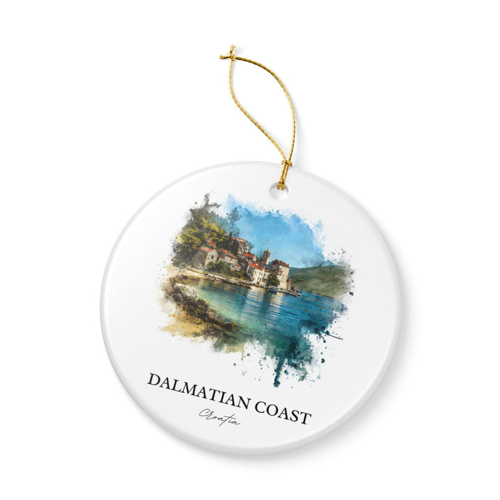 Dalmatian Coast Ornament: Unique Croatia Souvenir, Dalmatian Coast Xmas Decor, and Authentic Dalmatian Coast Gift