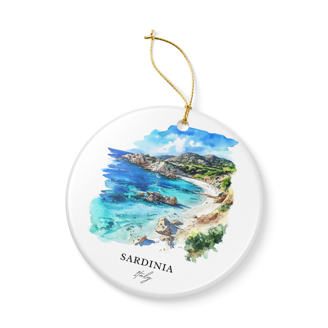 Sardinia Italy Ornament: Unique Sardinia Souvenir, Sardinia Xmas Decor, and Authentic Sardinia Italy Gift