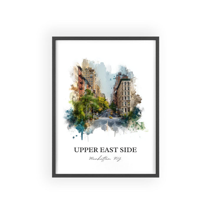 Upper East Side, New York – Watercolor Art Print