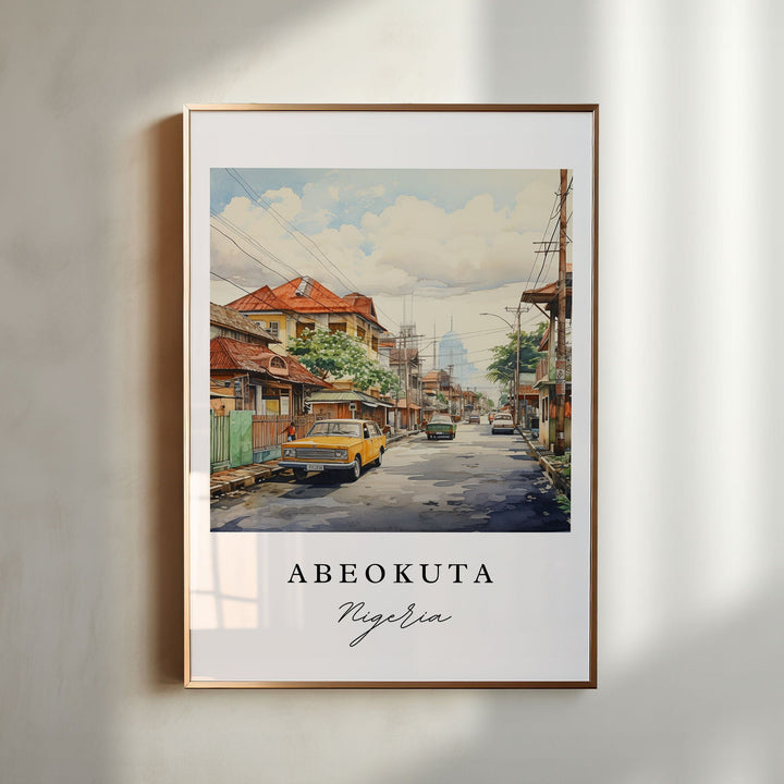 Abeotuka Wall Art - Nigeria Print