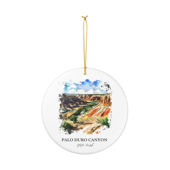 Palo Duro Canyon Ornament: Unique Amarillo TX Souvenir, Texas Xmas Decor, and Authentic Palo Duro Canyon Gift