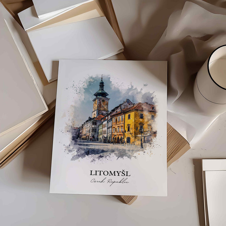 Litomysl, Czech Republic – Watercolor Art Print