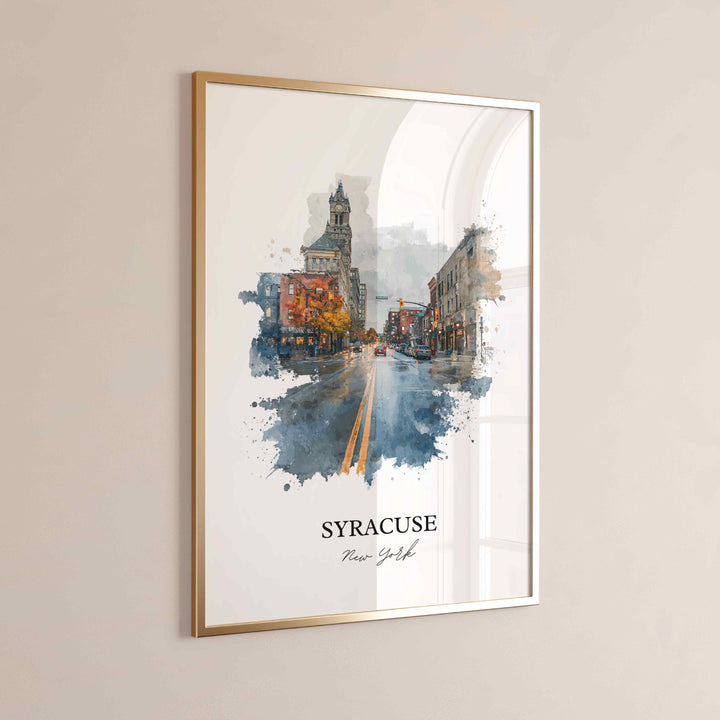 Syracuse, NY – Watercolor Art Print
