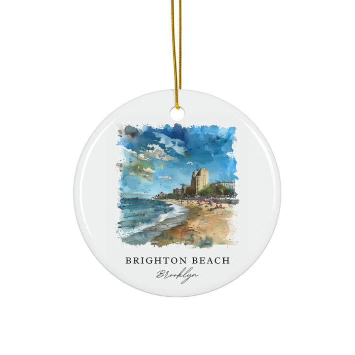 Brighton Beach Ornament: Unique Brighton Beach Souvenir, Brooklyn Xmas Decor, and Authentic Brighton Beach Gift