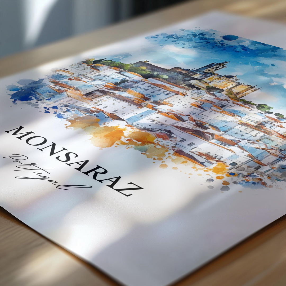 Monsaraz, Portugal – Watercolor Art Print