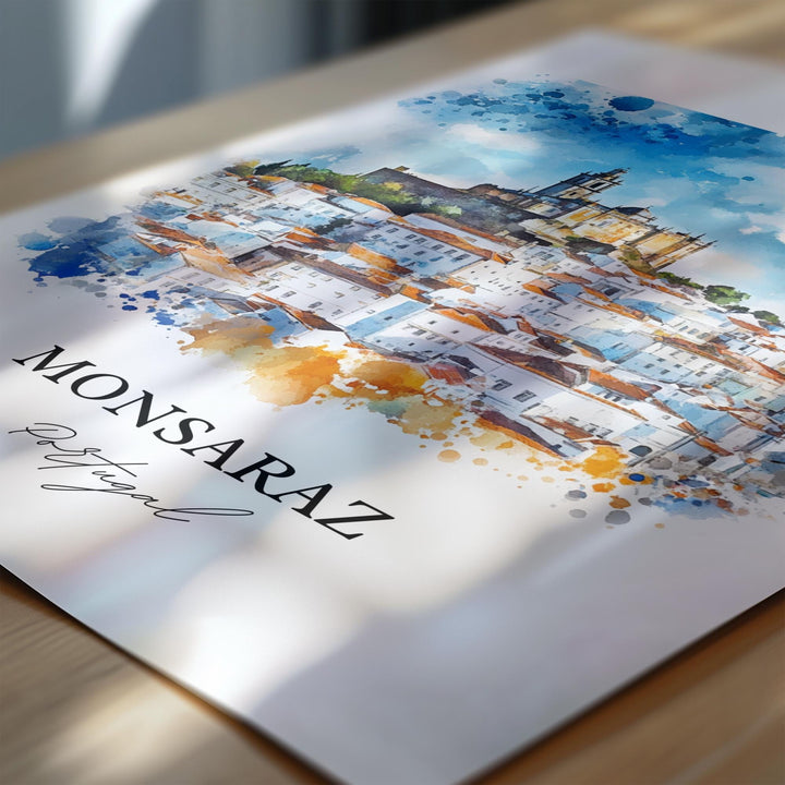 Monsaraz, Portugal – Watercolor Art Print