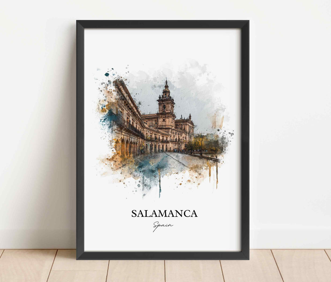 Salamanca, Spain – Watercolor Art Print