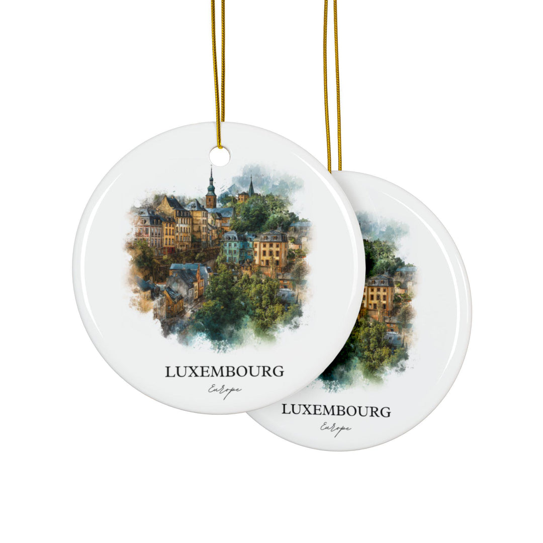 Luxembourg Ornament: Unique Luxembourg Souvenir, Luxembourg Xmas Decor, and Authentic Europe Gift