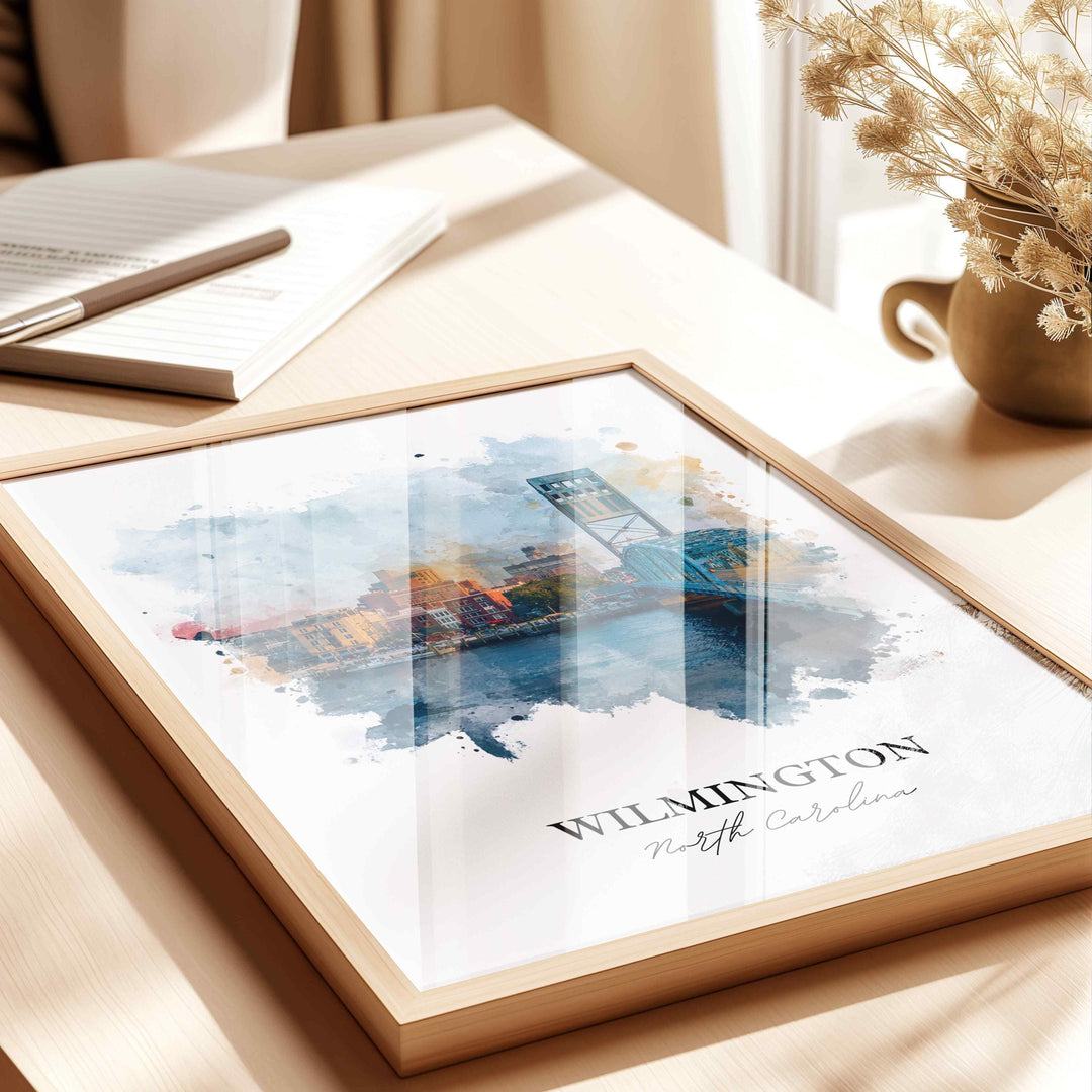 Wilmington, North Carolina – Watercolor Art Print