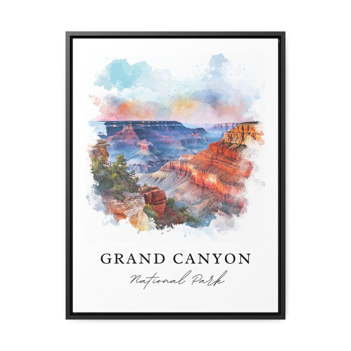 Grand Canyon Wall Art, Grand Canyon AZ Print, Grand Canyon Watercolor Art, Grand Canyon Gift,