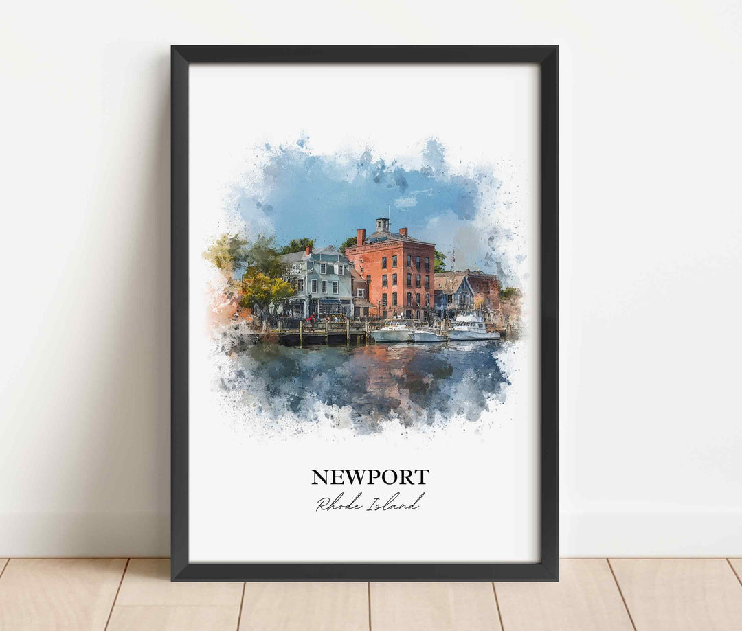 Newport, Rhode Island – Watercolor Art Print