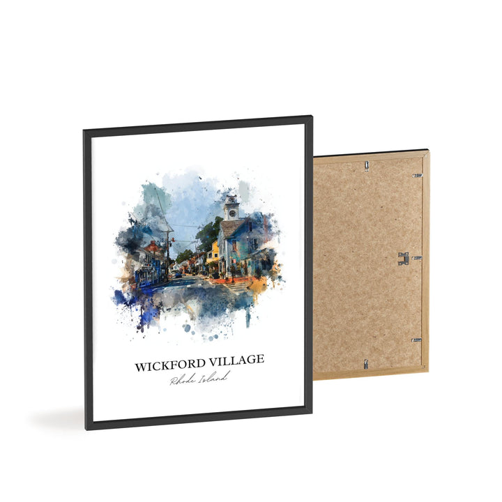 Wickford, Rhode Island – Watercolor Art Print