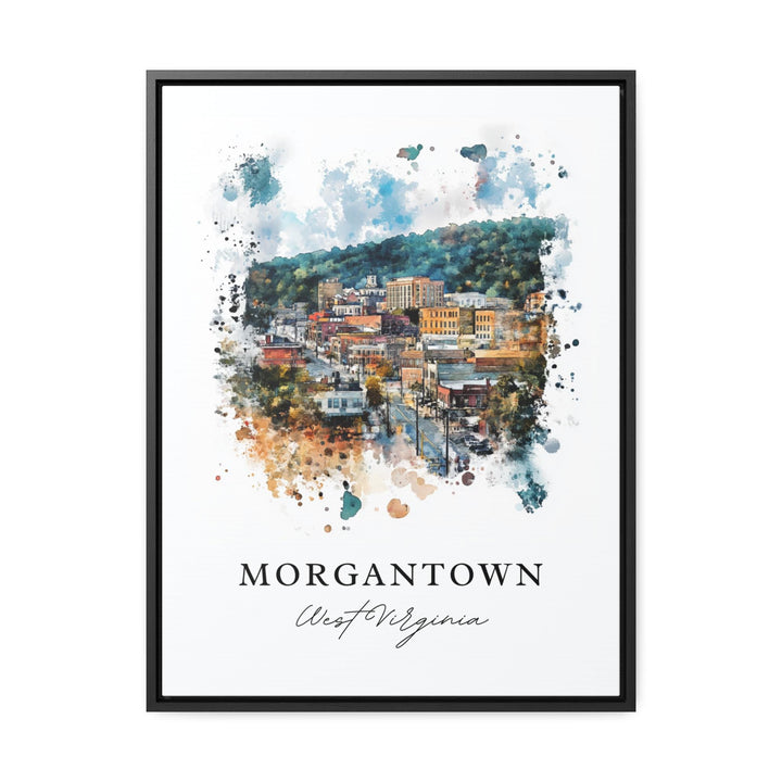 Morgantown, WV, West Virginia – Watercolor Art Print