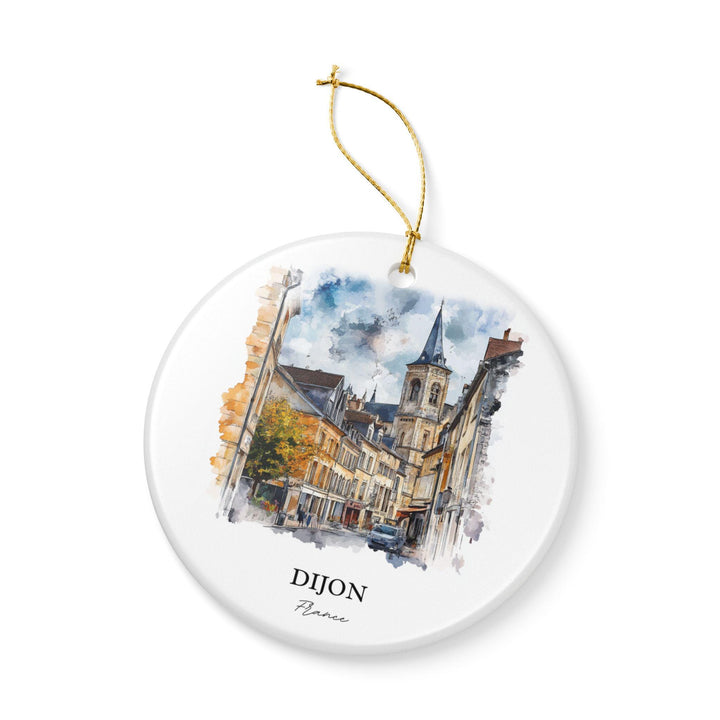 Dijon France Ornament: Unique Dijon Souvenir, Dijon Xmas Decor, and Authentic Dijon France Gift