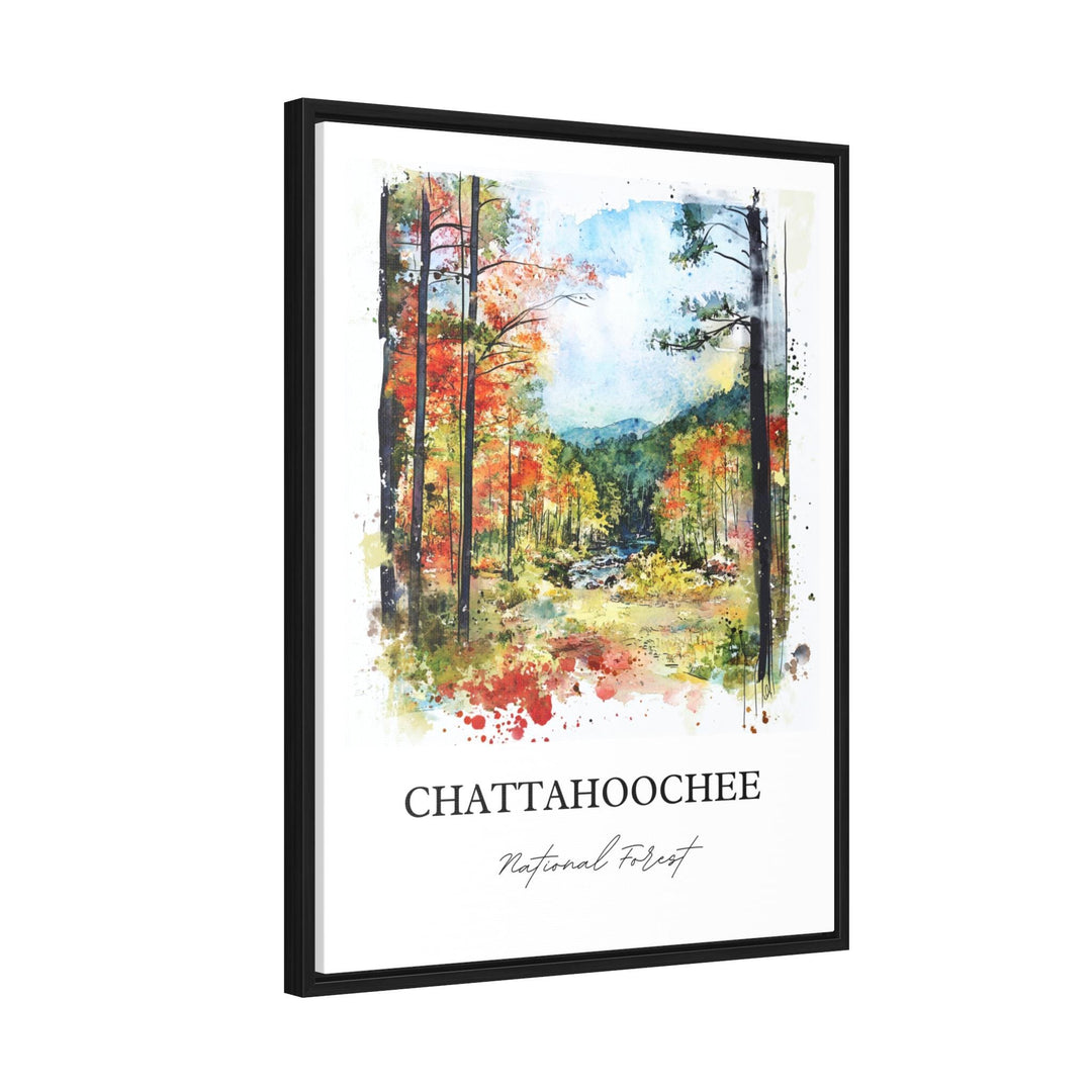 Chattahoochee Forest Art, Gainesville GA Print, Oconee Georgia Artwork, Chattahoochee Gift, Travel Print, Travel Poster, Housewarming Gift