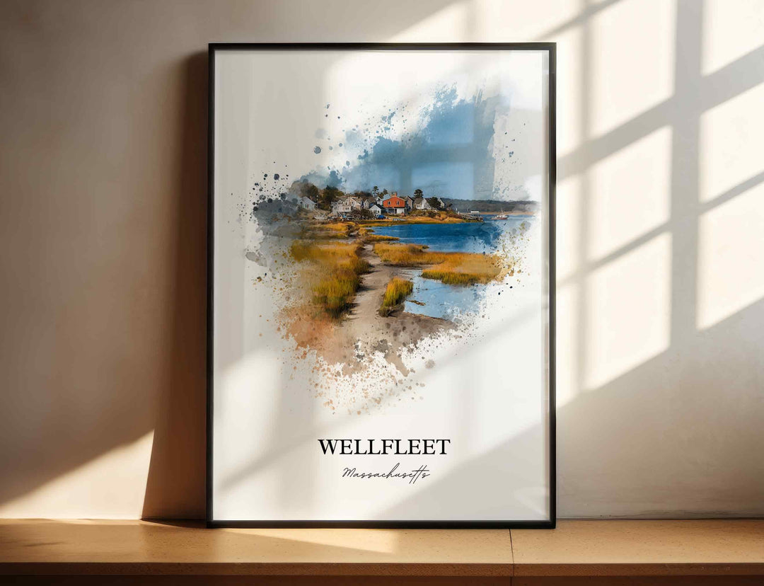 Wellfleet, Massachusetts – Watercolor Art Print