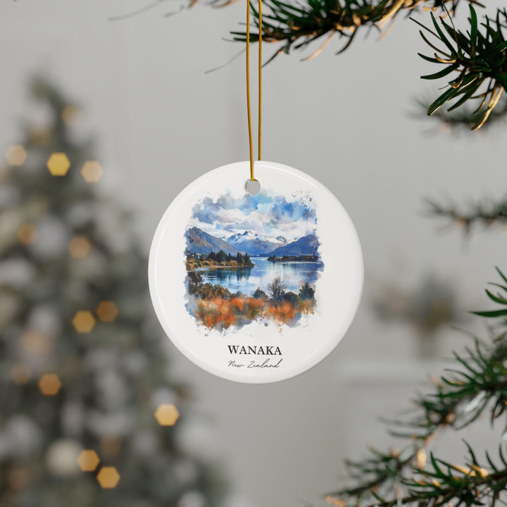Wanaka New Zealand Ornament: Unique Wanaka NZ Souvenir, New Zealand Xmas Decor, and Authentic Wanaka Gift