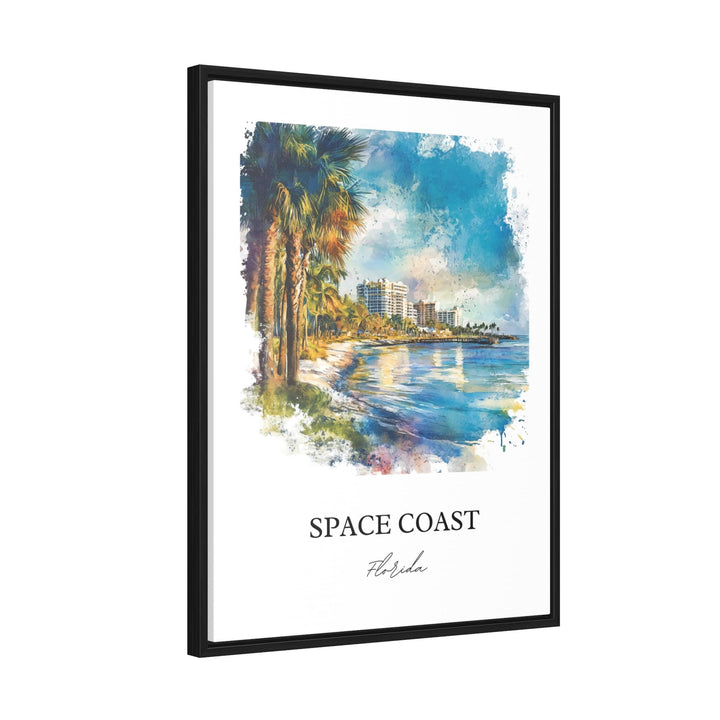 Space Coast, FL, USA – Watercolor Art Print