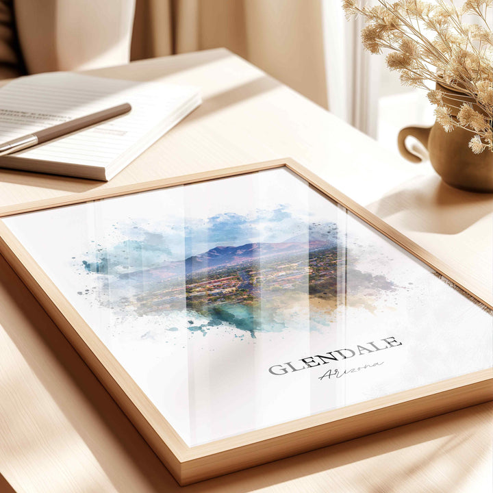 Glendale, Arizona – Watercolor Art Print