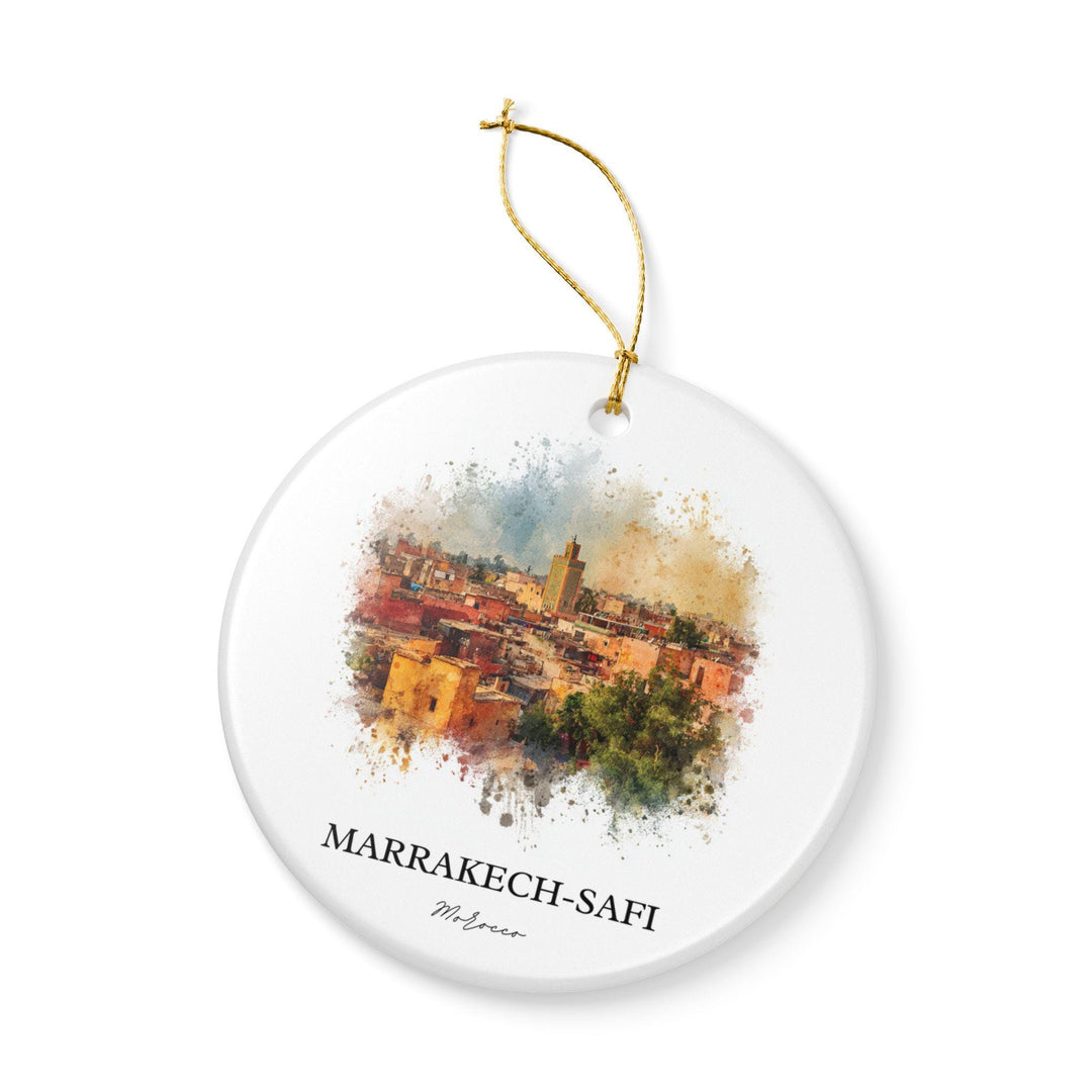 Marrakech Morocco Ornament: Unique Marrakech Souvenir, Marrakech Xmas Decor, and Authentic Morocco Gift