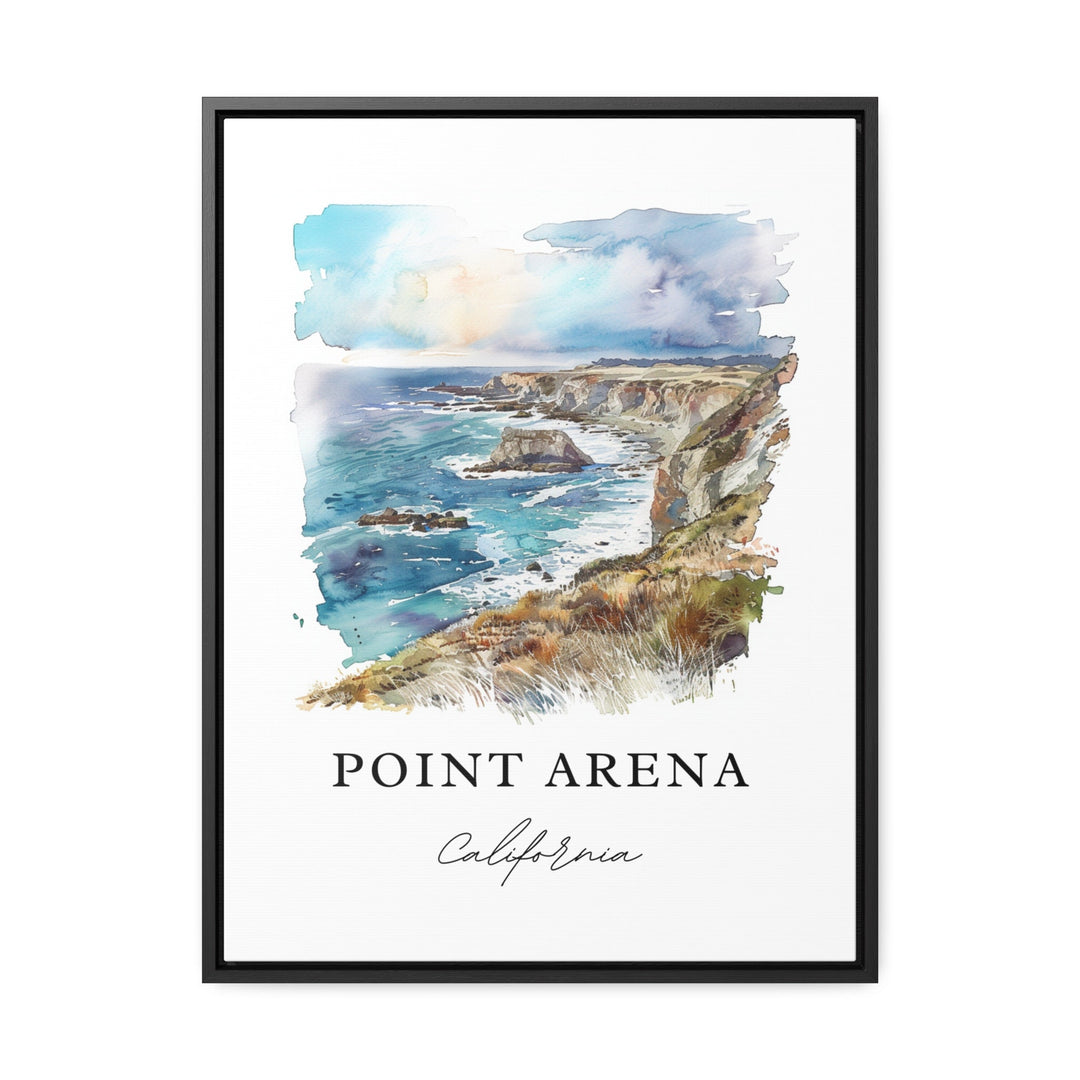 Point Arena CA Art, Point Arena Print, Mendocino Watercolor Art, Punta Arena Gift,