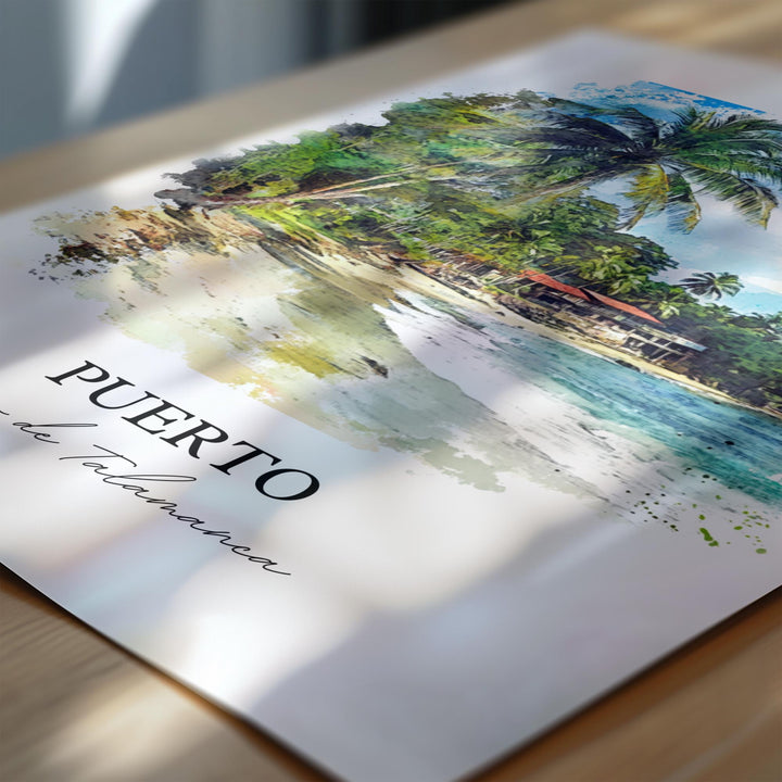 Puerto Viejo de Talamanca Art, Playa Negra Print, Costa Rica, Puerto Viejo de Talamanca Gift, Travel Print, Travel Poster, Housewarming Gift