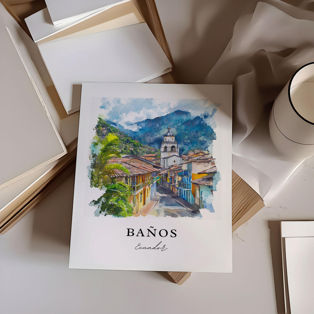 Banos Wall Art - Ecuador Wall Art