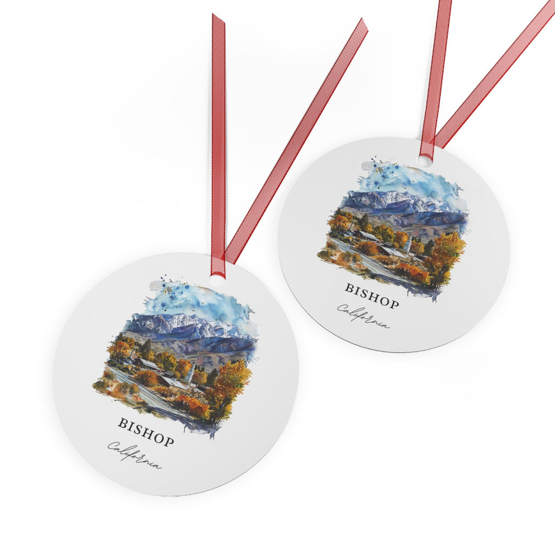 Bishop, California Ornament: Unique Bishop Cali Souvenir, Bishop California Xmas Decor, and Authentic Bishop CA Gift