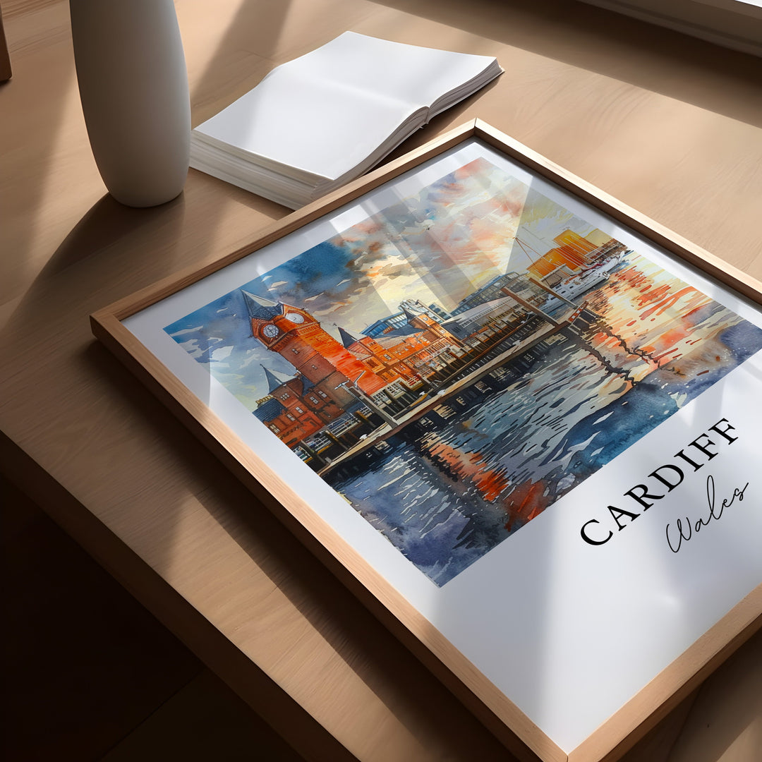 Cardiff Wales Wall Art - UK Print