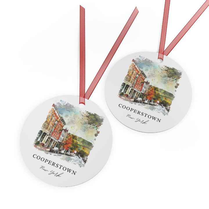 Cooperstown NY Ornament: Unique Cooperstown Souvenir, Cooperstown NY Xmas Decor, and Authentic Otsego Lake Gift