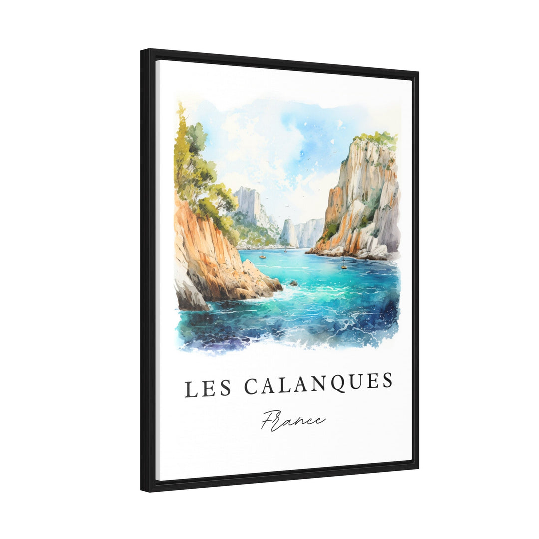 Les Calanques France wall art - Marseille France, Calanques poster print, Wedding gift, Birthday present, Custom Text, Perfect Gift