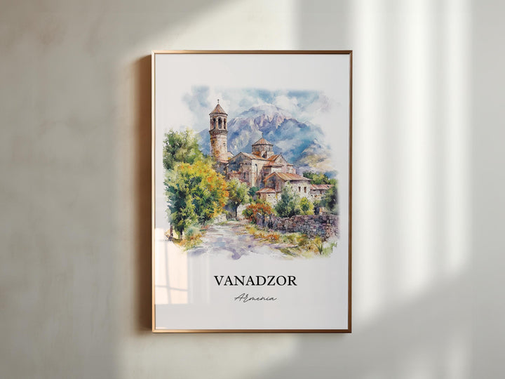 Vanadzor, Armenia – Watercolor Art Print
