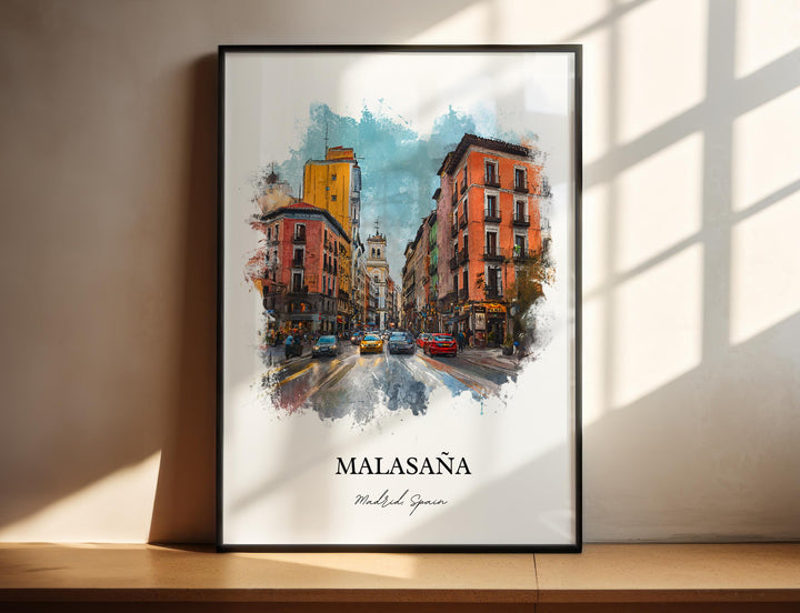 Malasaña, Spain – Watercolor Art Print